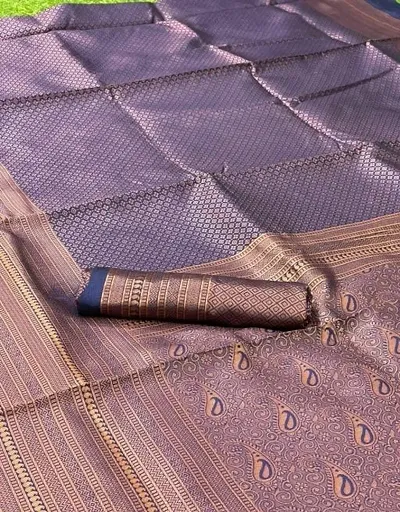 Art Silk Woven Design Sarees with Blouse piece