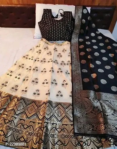 Stylish Art Silk Lehenga Choli Set For Women-thumb0