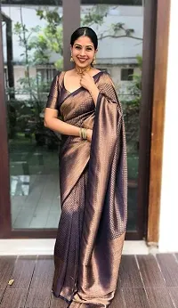 Stylish Women Art Silk Saree with Blouse Piece-thumb2