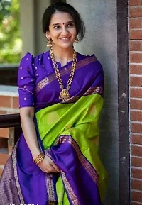 Stylish Women Art Silk Saree with Blouse Piece-thumb2