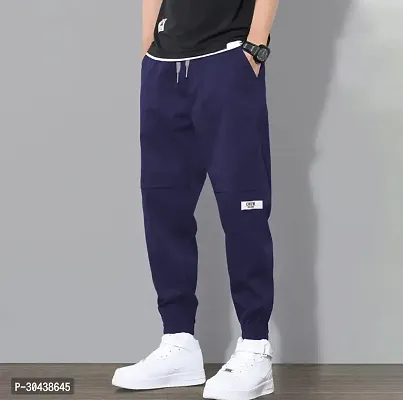 Stylish Blended Solid Regular Track Pants For Men Pack Of 2-thumb3