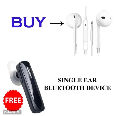 Apple earphone along with ear Bluetooth (Combo)