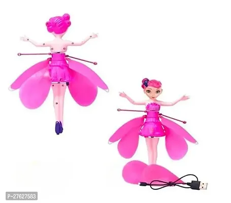 Magical Hand Sensor Control Flying Fairy Doll, USB Powered Magic Flying Fairy Sky Dancers Flying Toy Rainbow Glitter Flying Princess Doll for Girls-thumb0