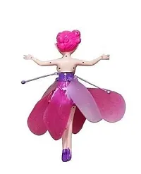 Magical Hand Sensor Control Flying Fairy Doll, USB Powered Magic Flying Fairy Sky Dancers Flying Toy Rainbow Glitter Flying Princess Doll for Girls-thumb1