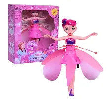 Magical Hand Sensor Control Flying Fairy Doll, USB Powered Magic Flying Fairy Sky Dancers Flying Toy Rainbow Glitter Flying Princess Doll for Girls-thumb4