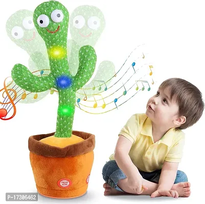 Dancing Cactus Talking Toy, Cactus Plush Rechargeable Toy, Wriggle  Singing Recording Repeat What You Say Funny Education Toys-thumb0