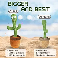 Dancing Cactus Talking Toy, Cactus Plush Rechargeable Toy, Wriggle  Singing Recording Repeat What You Say Funny Education Toys-thumb2