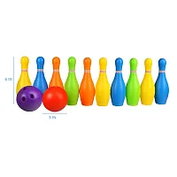 Bowling Toy Set with 10 Bottles and 2 Balls Game for Kids (Bowling Toy Set), Multicolor-thumb2