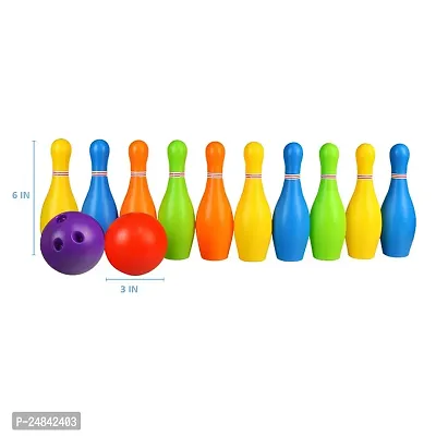 Bowling Toy Set with 10 Bottles and 2 Balls Game for Kids (Bowling Toy Set), Multicolor-thumb3