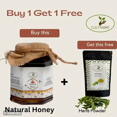 Organic Honey Pure 250g | Unprocessed Raw Honey, glass jar, rich in vitamins  minerals, sugar free, cold and cough relief, immunity booster, natural wild forest honey-thumb0