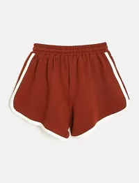 Short For Girl Casual Solid Pure Cotton-thumb1