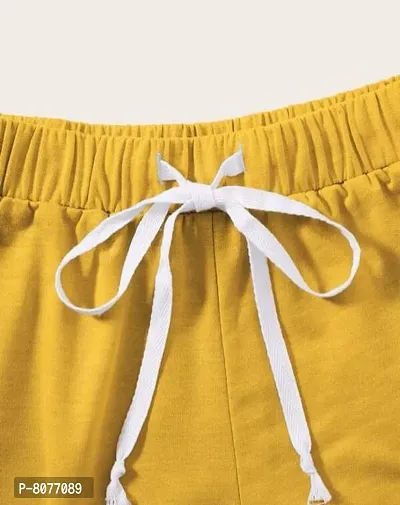 Short For Girl Casual Solid Pure Cotton-thumb3