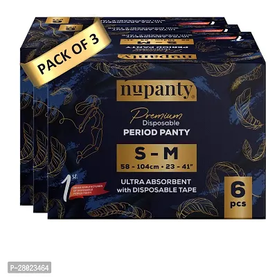 Nupanty Premium Ultra Absorbent Disposable Period Panty | S-M Sanitary Pad