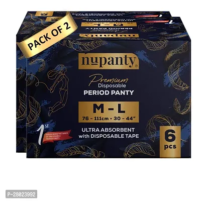Nupanty Premium Ultra Absorbent Disposable Period Panty | M-L Sanitary Pad