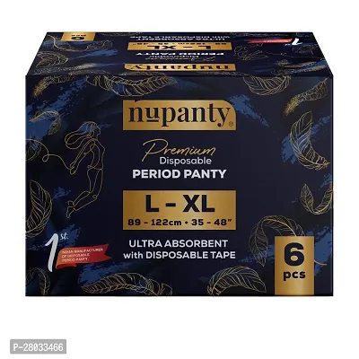 Nupanty Premium Ultra Absorbent Disposable Period Panty | L-XL Sanitary Pad