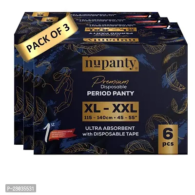 Nupanty Premium Ultra Absorbent Disposable Period Panty | XL-XXL Sanitary Pad