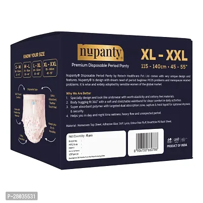 Nupanty Premium Ultra Absorbent Disposable Period Panty | XL-XXL Sanitary Pad-thumb2