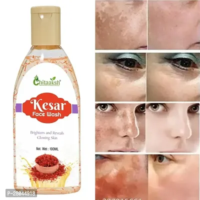 Chitaaksh Kesar Face Wash For Skin Lightening and Tan Removal 100ml-thumb0