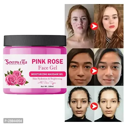 Somwrita Rose Face Gel For Skin Lightening  Tan Removal Face Gel 100Ml-thumb0