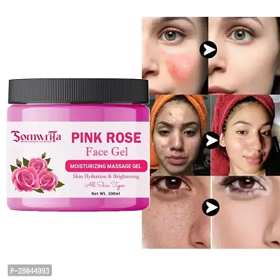 Somwrita Rose Face Gel For Skin Lightening  Tan Removal Face Gel 100Ml