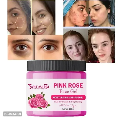 Somwrita Rose Face Gel For Skin Lightening  Tan Removal Face Gel 100Ml-thumb0