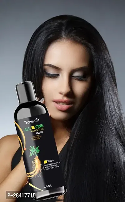 Somwrita All in One Black Hair Color Shampoo 100ml-thumb0