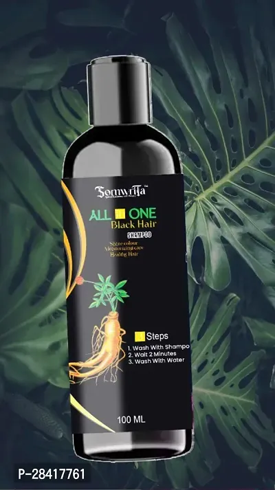 Somwrita All in One Black Hair Color Shampoo 100ml-thumb0