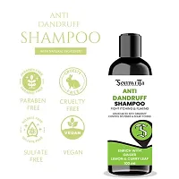 Professional Anti Dandruff Shampoo Enrich with Ginger, Lemon  Curry Leaf for Scalp Itchiness, Flaking and Dandruff Control- 100ml-thumb1