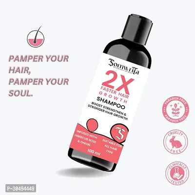 2X Faster Hair Growth With Hibiscus, Rose, And Onion For Strengthen and strong hair- 100ml-thumb3