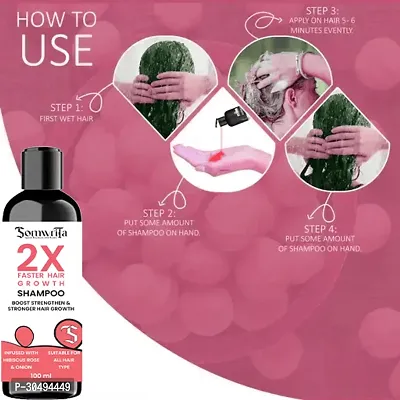 2X Faster Hair Growth With Hibiscus, Rose, And Onion For Strengthen and strong hair- 100ml-thumb5