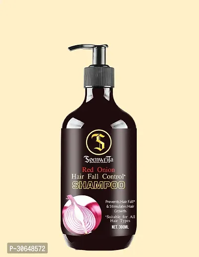 Red Onion Black Seed Oil Strong, Smooth and Silky, Anti Dandruff Shampoo (300ml) Pack of 1-thumb3