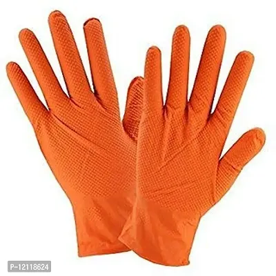 Latex Household Kitchen Long Gloves For Laundry/Dish-Washing/Scrubbing Floors,/Gardening (Free Size)-thumb0
