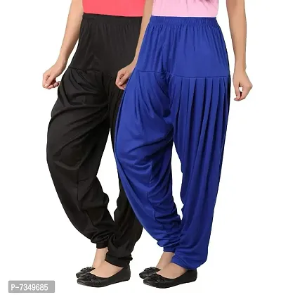 Women Cotton Viscose Dhoti Patiala Pack of 2-thumb0