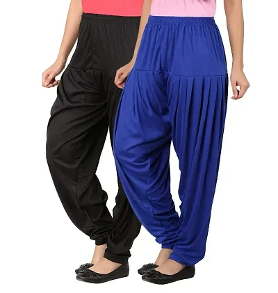 Women Viscose Dhoti Patiala Pack of 2