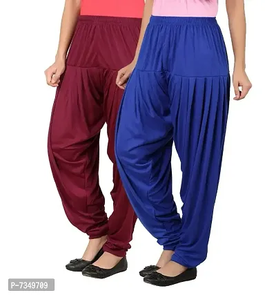 Women Cotton Viscose Dhoti Patiala Pack of 2