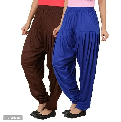 Women Cotton Viscose Dhoti Patiala Pack of 2-thumb0