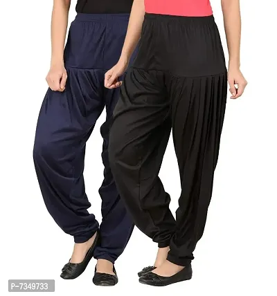 Women Cotton Viscose Dhoti Patiala Pack of 2-thumb0