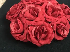 GadinFashion? Stylish Artificial Red Rose Wedding Hair Bun Gajra/Juda for Women/Girls-thumb1