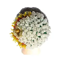 GadinFashion? Artificial Flower Juda Hair Gajra for Girls Hair Styling, Hair Accessories (Pack of-01,Color-Multi)-thumb1