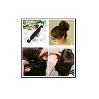 GadinFashion™ Pack of Hair Bun Maker Magic Clip Twist Turn And Tie HairStyler and Zig Zag Hair Band set of 2 Hair Accessories for Women/Girls-thumb2