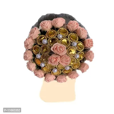 Gadinfashion™ Designer Gajra Bun Flower Bun Accessories For Women Multi Pack-01-thumb2