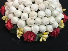 GadinFashion? Artificial flower Full Juda Bun/Gajra Hair Flower Gajra for Wedding and Parties Use for Women Pack 1 Multicolor-thumb1