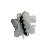 GadinFashion? Artificial Flower Juda Hair Pins/Clip for Girls Hair Styling (Pack of-01,Color-White)-thumb1