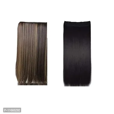 Gadinfashion? Synthetic 5 Clips Straight Hair Extension For Women/Girls Pack_02-thumb0