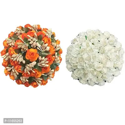GadinFashion? Artificial Flower Juda/Gajra For Women/Girls,(Pack of-02,Multicolor)-thumb0