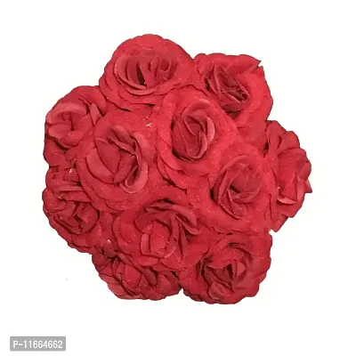 GadinFashion? Stylish Artificial Red Rose Wedding Hair Bun Gajra/Juda for Women/Girls