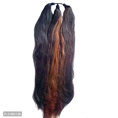 GadinFashion? Synthetic Highlighted Hair Prandi,Extension and Wig For Women/Girls Straight(Black& Brown)-thumb0