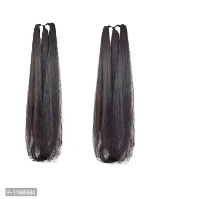 GadinFashion 42Inchs set of 2 Black Hair Parandi for Wedding Accessories-thumb0