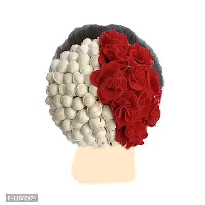 Gadinfashion? New Artificial flower Full Juda Bun Hair Flower Gajra Pack of 1-thumb2