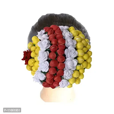 Gadinfashion? New Artificial Mogra Full Juda Bun Hair Flower Gajra Pack of 1-thumb2